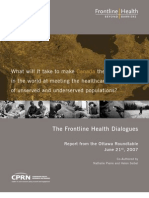 Frontline Health Dialogues: Ottawa Roundtable