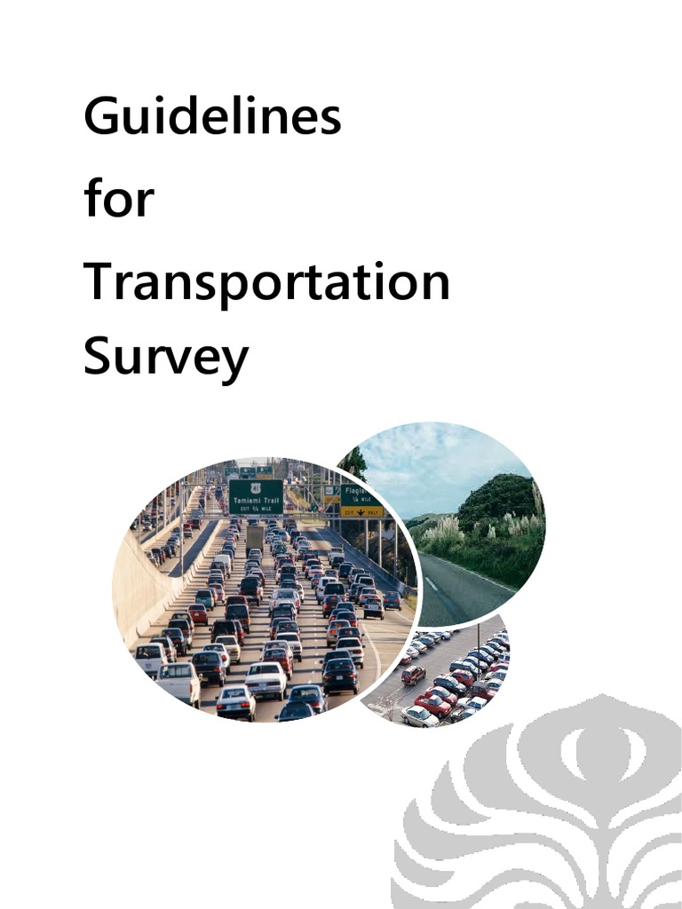 Traffic Survey Manual Guideline Traffic Lane