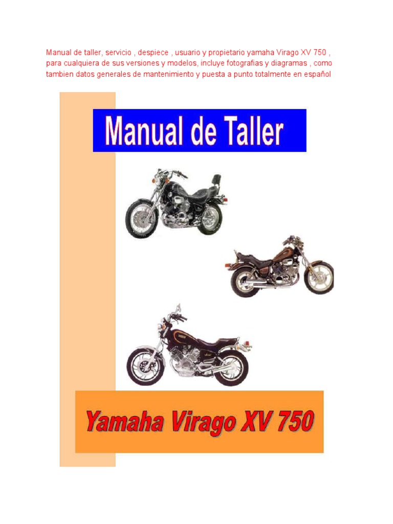 1982 YAMAHA VIRAGO 750 SERVICE MANUAL PDF visual data 3