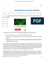 Assay of Salivary Amylase Enzyme Activity (Enzyme Activity Protocol)
