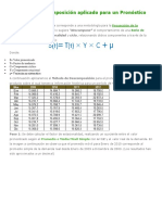 Método de Descomposición Aplicado para Un Pronóstico de Demanda