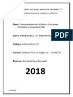 Procesamiento de señales periódicas usando MATLAB