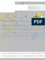 MÓDULO 3 – A PARTICIPAÇÃO SOCIAL NA ELABORAÇÃO DO PLANO MUNICIPAL DE SANEAMENTO BÁSICO