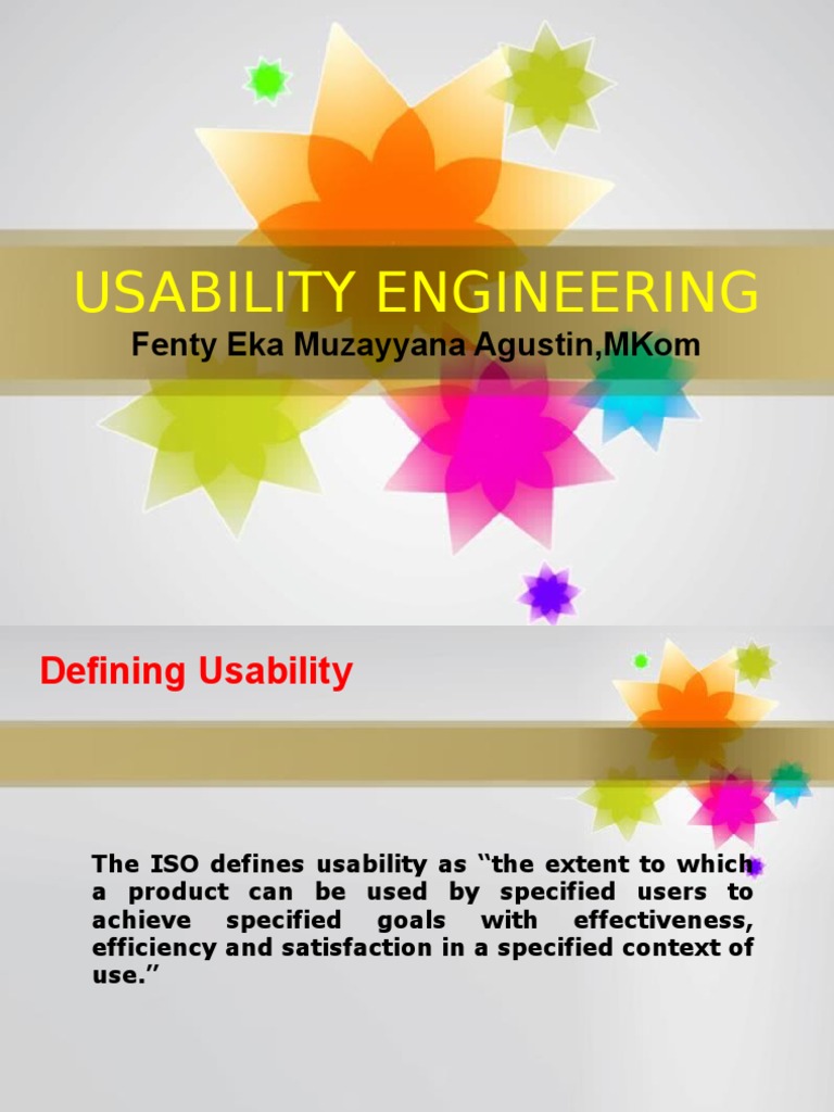 w2 Usability Engineering 2017 | PDF | Usability | Cognitive Science