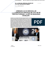 LUNI, 24 MAI, LA ORA 8.00, SERVICIUL ROMÂN DE INFORMAII A FOST DISTRUS DIN TEMELII.