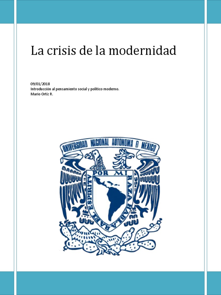 Crisis de la Modernidad: Un Análisis | PDF | Modernidad | Sociedad