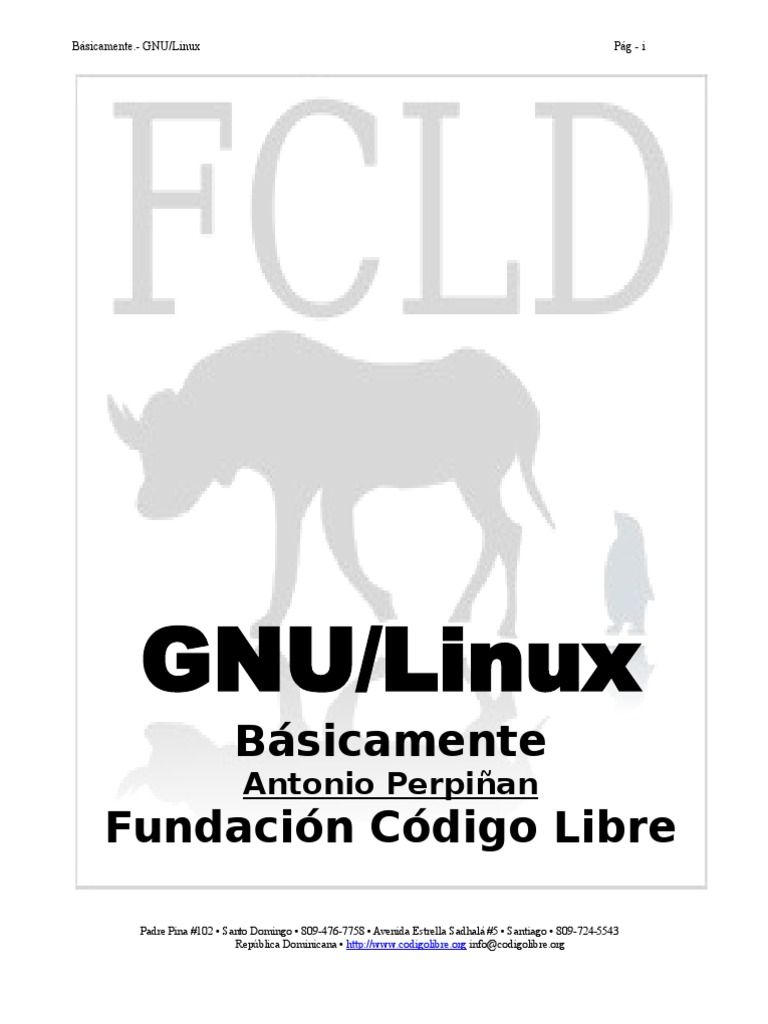 GNU/Linux Basicamente | PDF | Unix | Interfaz de línea de comando image.