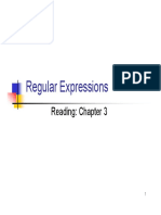 Regular Expressions G P: Reading: Chapter 3
