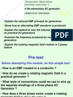 Performance Criteria: Basic Principles of The Elementary AC Generator