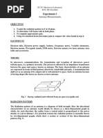 Antenna Measurements: Experiment-3