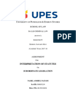 U P & E S: Interpretation of Statutes