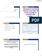 Mate1a1 Matrices Determinants and Applications