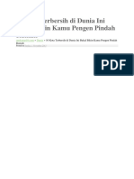 10 Kota Terbersih Di Dunia 1