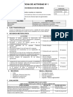 Ficha de Actividad #1 Los Aglomerados