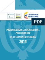 Protocolo Aplicacion Procedimiento Eutanasia Colombia
