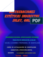 Restauracionesindirectastipoinlay Onlay Actualizacion 2011