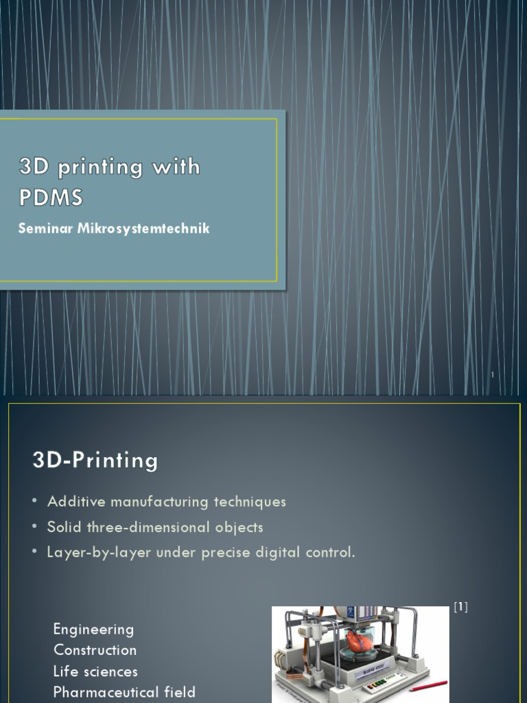 3D Printing With PDMS | PDF | 3 D Printing | Industries