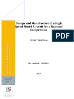 Project Proposal - Building A Model Aircraft For Speed - Comments