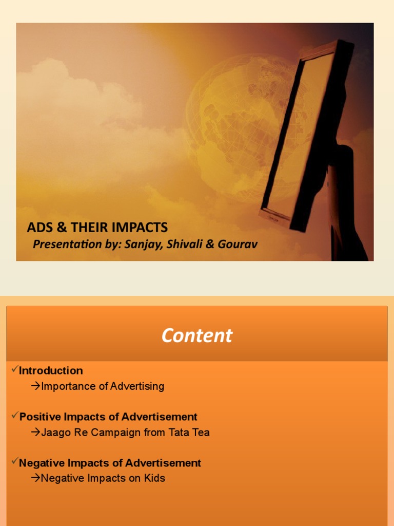 Ads and Their Impacts | PDF | Advertising | Brand