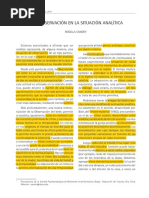 La Observación en La Situación Analítica - Rosella Sandri