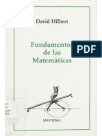 david hilbert - fundamentos de las matematicas.pdf