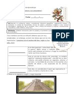 Guia de Aprendizaje 4TO BASICO Aztecas Religion y Costumbres1111111111111111111111