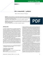 Artritis Reumatoide y Pulmón PDF