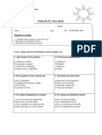 Evaluacion de Ciencias Luz y Sonido