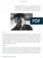 Biografia de Pablo Neruda