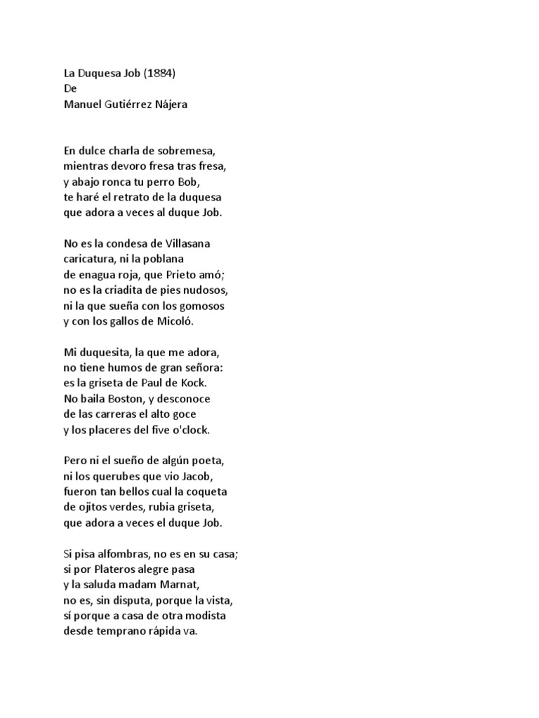 La Duquesa Job