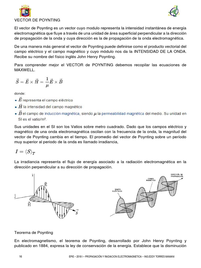 Vector de Poynting | PDF | Radiación electromagnética | Olas