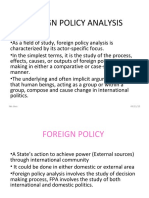 Foreign policy analysis 