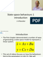 State Space Behaviours 1 - Introduction