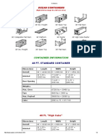 Learn about standard ocean container sizes and specifications