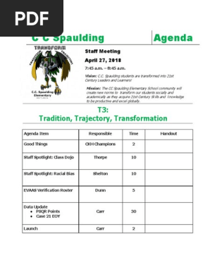 staff meeting agenda 04 27 18