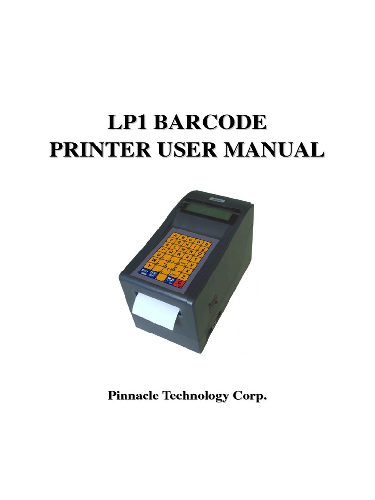 LP Barcode Printer User Manual | PDF | Keyboard Shortcut | Printer ...