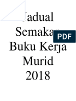 Jadual Semakan Buku Kerja Murid