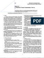 Astm D2850 - Compresión Triaxial en Suelo Cohesivos PDF