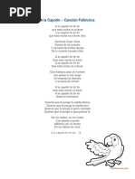 Letra de la Canción Folklórica 