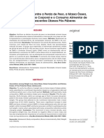 Associação Entre A Perda de Peso, A Massa Óssea, A Composição Corporal e o Consumo Alimentar de Adolescentes Obesos Pós-Púberes