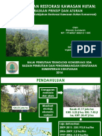 Rehabilitasi Dan Restorasi Kawasan Hutan - Wawan PDF