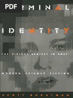 Scott Bukatman Terminal Identity The Virtual Subject in Postmodern ...