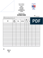 Brigada Attendance Sheet