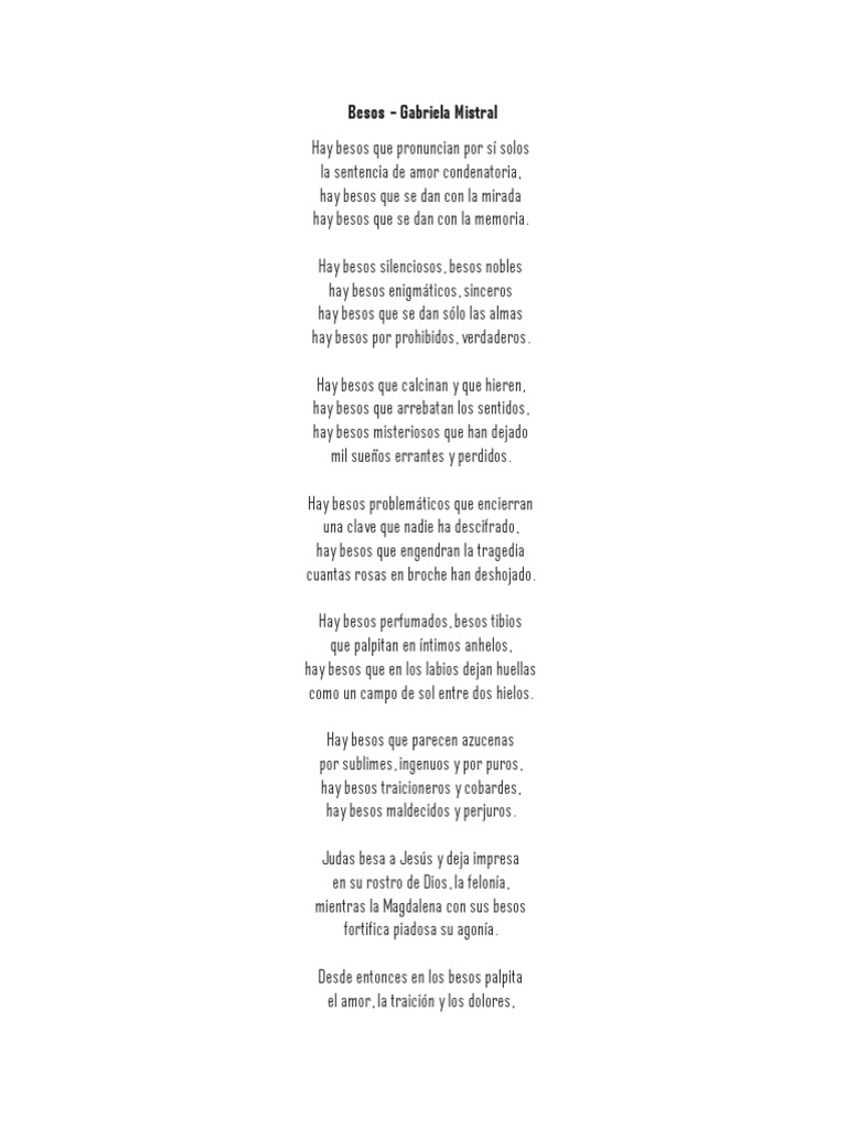 Gabriela Mistral Pdf Relaciones Interpersonales Relaciones Intimas