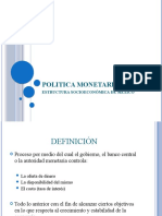 POLITICA MONETARIA