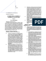 Ley 28298 - Marco para El Desarrollo Económico Del Sector Rural