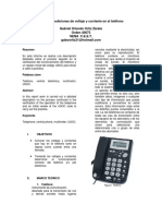 Práctica 1 Mediciones de Voltaje y Corriente en El Teléfono Gabriel Orlando Ortiz Zárate 40073 PDF