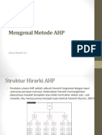 Mengenal Metode AHP