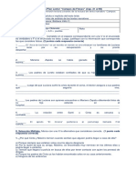 Evaluación Plan Lector - Campos de Fresas Cap 31 Al 59