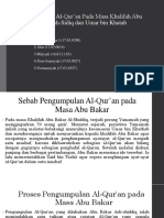 Pengumpulan Al-Qur'an Pada Masa Khalifah Abu Bakar Ash-Sidiq